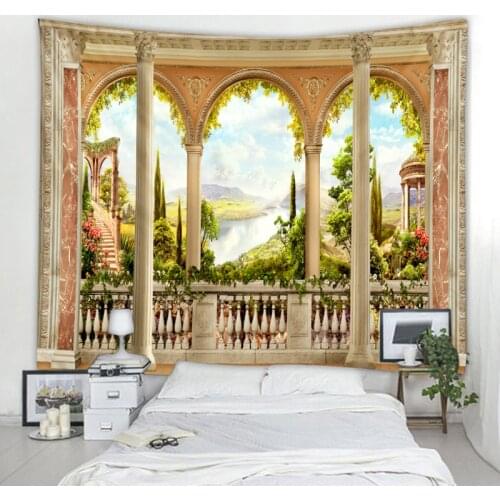 Beautiful landscape scenery tapestry Indian mandala tapestry Bohemian hippie tapestry Gypsies psychedelic Tapiz witchcraft tapes
