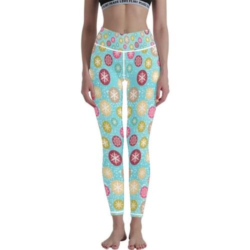 Creative Design Stretch 3D Pattern Printing Fitness High Waist Yoga Pants Nine Pants Seamless Leggings Tight Pants Tying Feet