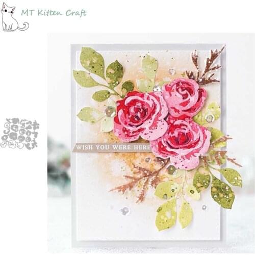 MT Craft Metal Cutting Dies Flower leaf Scrapbooking Photo Album Decorative Embossing Stencil Paper Card Making Crafts Die Cut