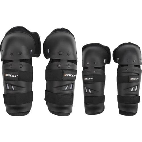 Kneepad Elbow 4PCS/Set Long Leggings Shatter-resistant Elbow Knee Pad Protection Shin Guards Outdoor Riding Safety Gear