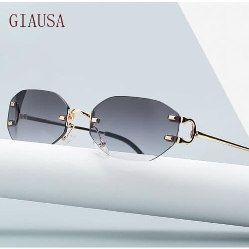 GIAUSA 2021 new trimming GLASSES European and American irregular personality Sunglasses night vision glasses