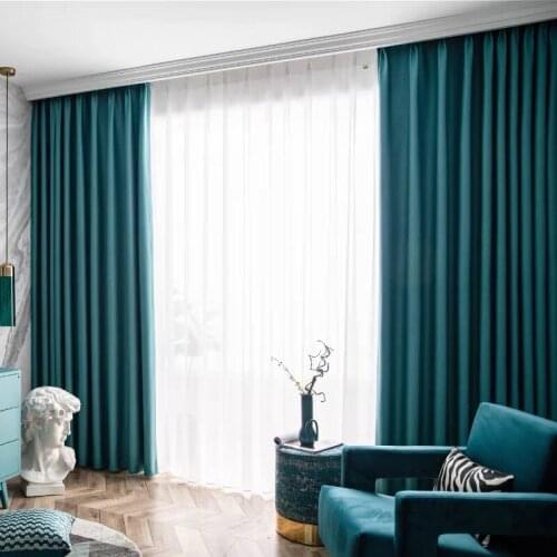 2021 New Simple Nordic Modern Light Luxury Style Living Room Dining Room Bedroom Semi-shading Curtain Size Can Be Customized