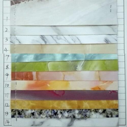 Wholesale 10 yards roll PU Artificial Leather Marble Decorative Leather high quality smooth mirror faux leather fabric