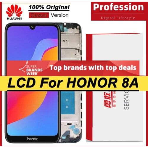 Original 6.09 " Display for Huawei Honor 8A LCD JAT-L29 Display Touch Screen Digitizer JAT-L09 L41 LX1 for Huawei 8A JAT-L29