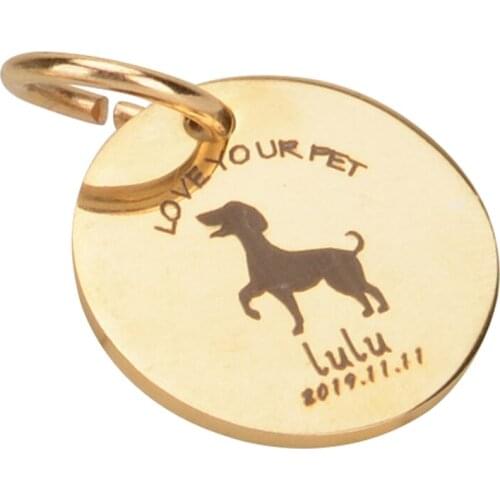 Legendog Personalized Pet Cat Dog ID Tag Collar Accessories Custom Engraved Necklace Charm Supplies For Dog Tag Name Products