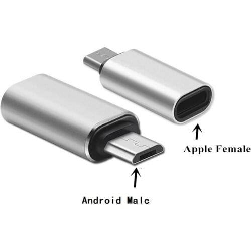 8Pin Female to Micro USB Male Adapter Android Phone Cable Fast Charging Connector for Iphone Cable to Android phone for Samsung