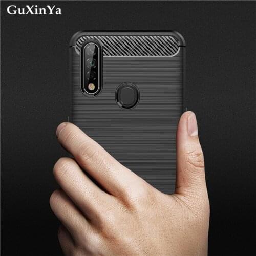 Silicone Phone Cases For OPPO A8 Cover For OPPO A8 Capa Soft Carbon Fiber Cover Bumper For OPPO A8 Fundas 6.5"