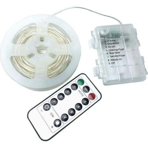 Led String Light 10M 100LEDs Solar/Battery/USB 8 Mode Remote Control Fairy Lights Garlands Wedding Christmas Holiday Decor lamps