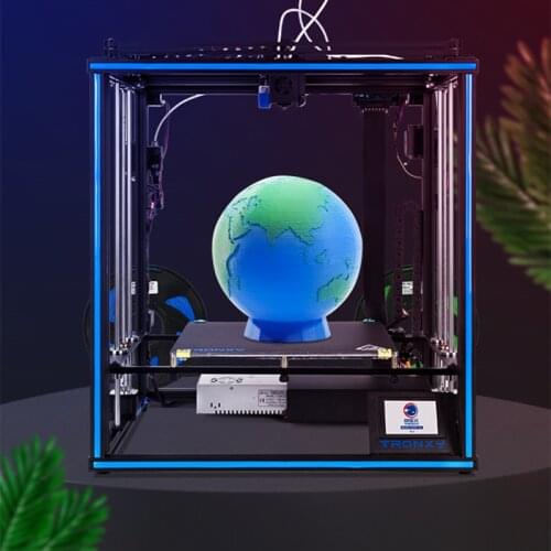 Tronxy X5SA-2E 2 in 1 out Two Color Head Dual Extruder 3D Printer DIY Kits with Auto level and Printing Size 330mm*330mm*400mm