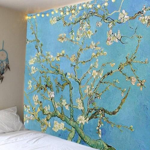 Branches, Flowers, Tapestry Bohemian Hippie Tapestry Colorful Bohemian Home Decor Living Room Bedroom Tapestry