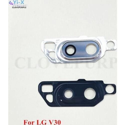 1PCS Back Rear Camera Glass Lens Cover + Frame Holder Repair Parts for LG V30