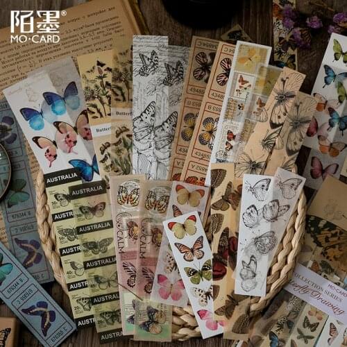 30 Pcs Vintage Washi Stickers Antique Paper Stickers Art Collection Series Stickers Diary Journal Embellishment Supplies Decor