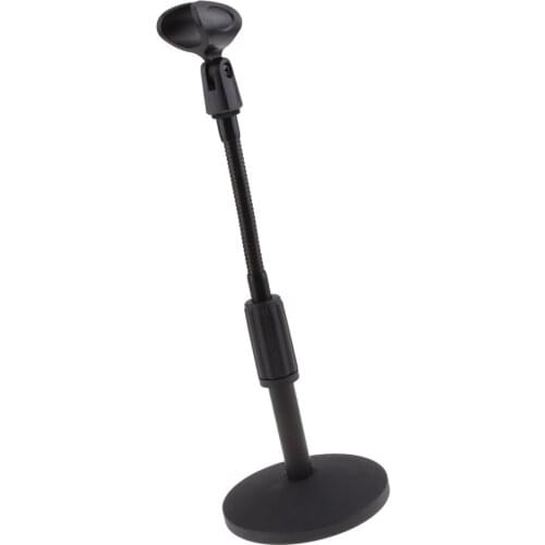 360° Foldable Tripod Desktop Microphone Stand Holder Stainless Steel Microphone Rack for Podcasts, Conferences