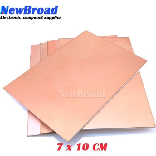 5 pcs FR4 PCB Single Side Copper Clad plate DIY PCB Kit Laminate Circuit Board 7x10cm