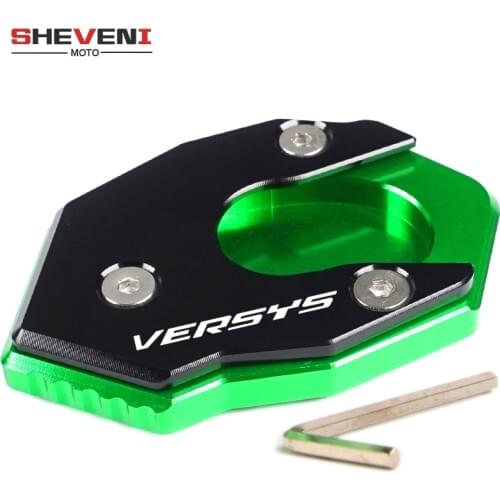 Motorcycle Side Stand Enlarger Plate Kickstand Enlarge Extension For KAWASAKI VERSYS300 Versys X300 X250 VERSYS1000 Versys 1000