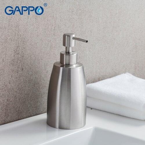GAPPO liquid soap dispensers bathroom liquid soap pump emulsion bottle bath stainless steel accessories soap pumps