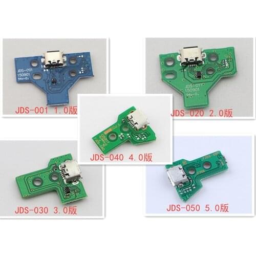 For JDS-001 JDS-011 JDS-030 F001 JDS-040 jds 040 JDS-055 050 USB Charging Socket Board with flex cable For PS4 controller