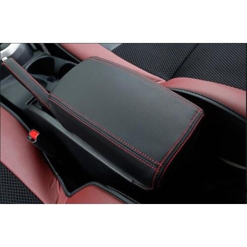 PU Leather Centrol Armrest Box Cover set of Fit For Nissan Qashqai 2016-2017