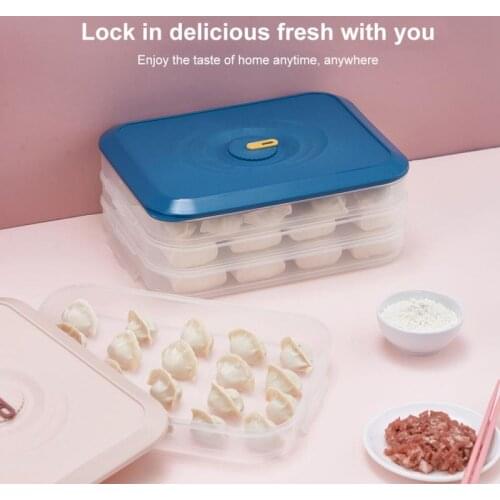 Dumpling Fresh-keeping Box Refrigerator Fruit Vegetable Crisper Containers Dumpling Egg Multi-layer Sorting Food Container