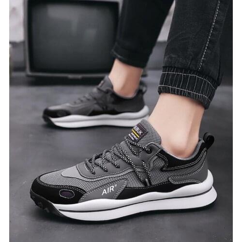Men Running Shoes Fashion Outdoor Breathable Sneakers Mens Lace-Up Sports Walking Jogging Shoes Man Comfortable Athletic Shoes