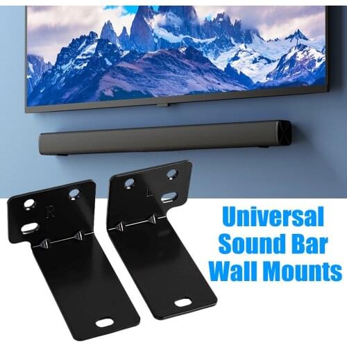 Universal Sound Bar Mounts, Wall Mount Kit Mounting Brackets Compatible with JBL/Samsung/Song/Bose/Vizio/TCL