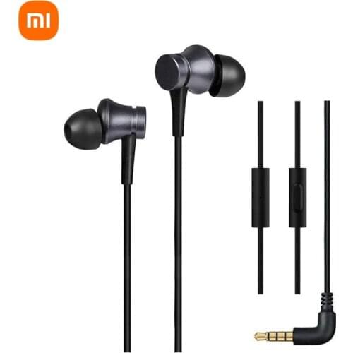 Xiaomi Single Dynamic Earphone In-ear 3.5mm Headset HandsFree Mic Stereo Earbuds Wired For iPhone Samsung S8 S9 S10 Xiaomi 9