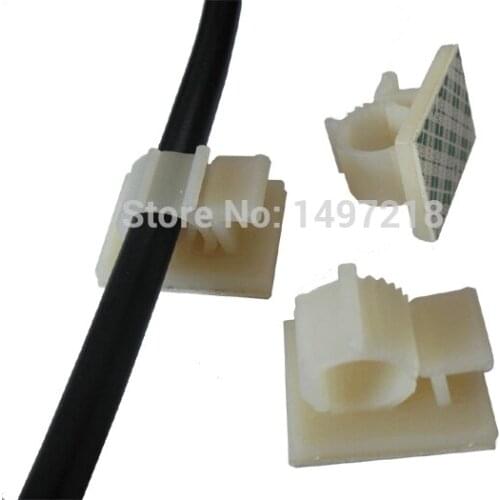 Wholesale 20PCS/Lot AP-2225 3M Self Adhesive Car Cable Clips Cable Drop Wire Holder to fix Car Charger Cable Clamp Free Shipping