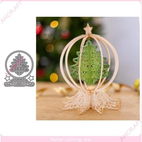 Christmas Crystal Ball Metal Cutting Dies for DIY Scrapbooking Photo Album Decorative Embossing Paper Card Crafts Die 2021