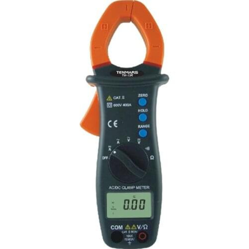 Tenmars TM-13E Data Hold And Range Auto Zero 400A Autoranging AC/DC Clamp Meter