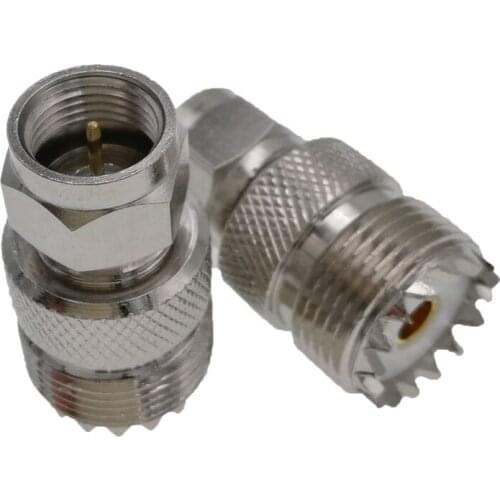 UHF Female SO239 To F Male RF Coaxial Adapter 1PC