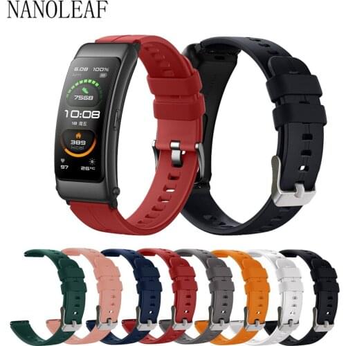 Universal Silicone Wrsitband for Huawei TalkBand B6 B3 16MM Width Replacement Strap Adjustable Accessory