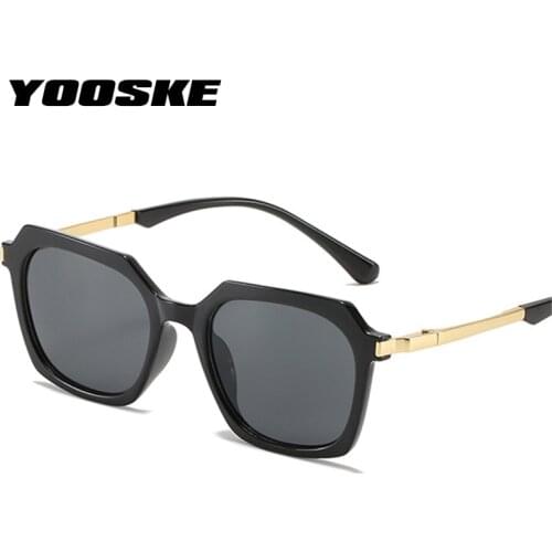 YOOSKE Brand Designer Vintage Sunglasses Women Retro Polygonal Sun Glasses Ladies Irregular Anti-UV Driving Sunglass