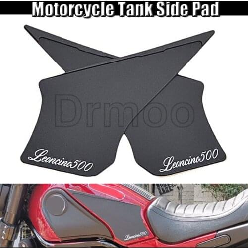 Motorcycle Protector Anti Slip Tank Pad Stickers Gas Knee Grip Traction Side Decal Cover For Benelli Leoncino 500 BJ500
