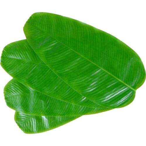 1/10 pcs Simulation Leaves Banana Leaves Kitchen Placemat EVA Dining Table Mat Non-slip Pad Waterproof Disc Pads Coasters Decor