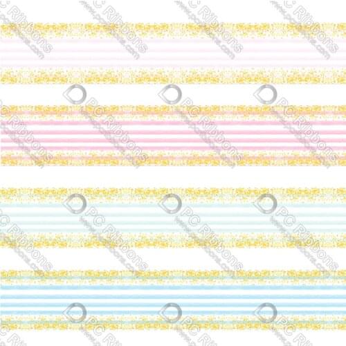 16-75MMSymphony Horizontal Stripe Printed Grosgrain&Satin Ribbon DIY Handmade Materials Christmas Wedding Gift Wrap Tape 50yards