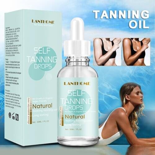 30ml Beach Self Tanning Drops Sunless Natural Tan For All Skin Tones Long Lasting Self Tanners Sun Tan Oil