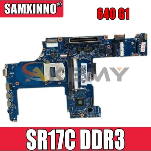 744009-001 744009-501 For HP Probook 640 G1 Laptop Motherboard 6050A2566302 SR17C DDR3 Notebook Mainboard