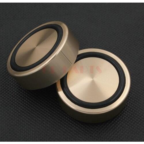 4pcs 44*17mm CNC Machined Full Aluminum Isolation Stand Base Mat Feet Pad For HIFI AMP Speaker DAC CD Turntable Record Radio