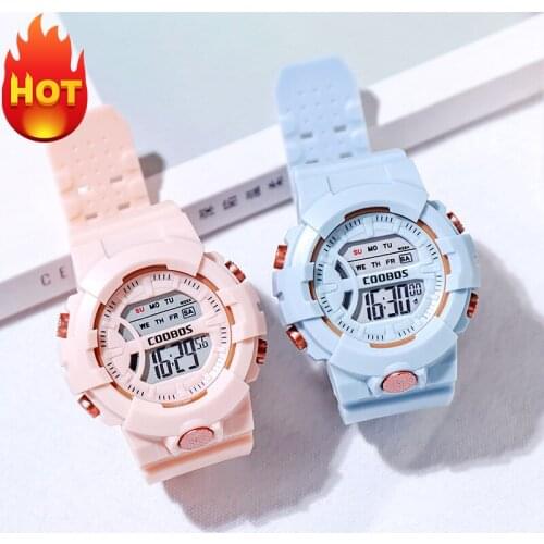 Candy Colour Girls Watches Kids Minimalist Fashion Korean Style Waterproof Digital Children Watch For Boys Best Gift Clock 2021