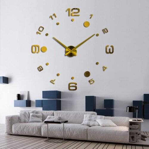 2020 new wall clock diy clocks reloj de pared quartz watch europe living room large decorative horloge murale watches stickers