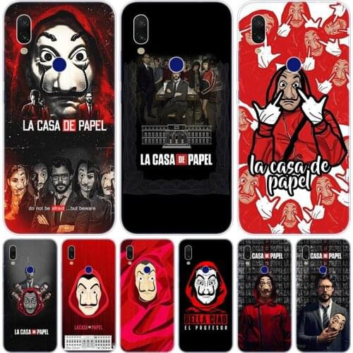 Spain TV Money Heist House Paper Silicone Case for Xiaomi Redmi K20 5X 6X Play A1 A2 8 Lite 7A 6A S2 Y2 Y3 Note 4X 5 6 7 Pro F1