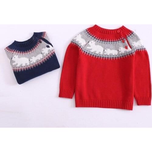 Children Christmas Clothing Winter Autumn Spring Brand Long Sleeve Pullover Sweater Outdoor Clothing For Children Gift Toddler