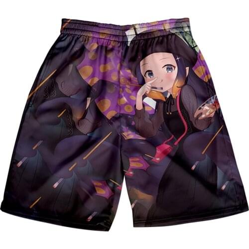 HOLOLIVE VTuber Ninomae Ina'nis 3D Print Summer Holiday Women/Men Elastic Waist Streetwear Shorts Kawaii Beach Shorts pants