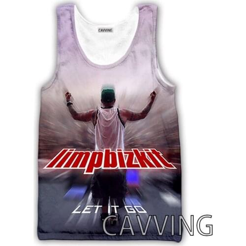 CAVVING 3D Printed Limp Bizkit Tank Tops Harajuku Vest Summer Undershirt Shirts Streetwear for Men/women