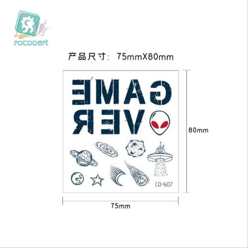 Mini Hand Tattoo sticker fake Waterproof Temporary Tattoos Kit Letters Finger Pattern Sex Stickers Cool Stuff Transfer T1855