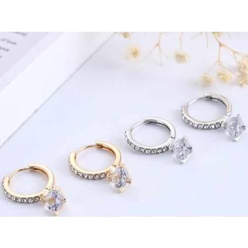 Fashion Temperament Beautiful Trend Simple Hanging Pendant Hoop Earrings Female Gift Jewelry Pair/set 2021 New Hot Sale