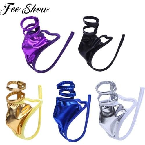 Mens Sexy Lingerie Crotchless Panties Briefs Sissy Panties Jockstrap with Bulge Pouch Men Underwear C-string Thong Gay Underwear