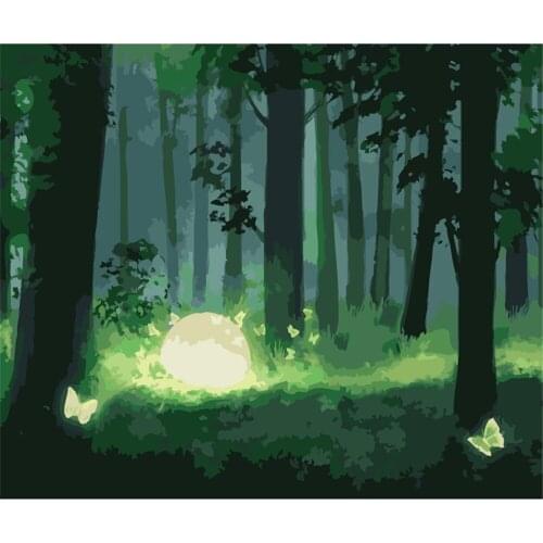 Landscape Fantasy Cartoon DIY Cross Stitch 11CT Embroidery Kits Craft Needlework Set Printed Canvas Cotton Thread Wholesale