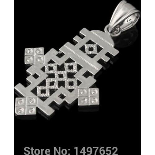 New Arrival Ethiopian Cross Pendant silver plated Fashion Jewelry wedding for african wedding Pendant Free shipping
