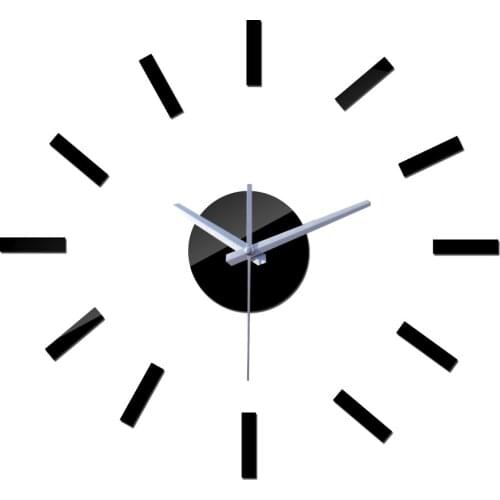 New living room quartz acrylic wall clock modern design luxury watches mirror 3d crystal gift watch